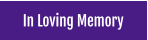 In Loving Memory
